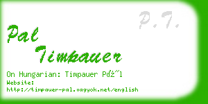 pal timpauer business card